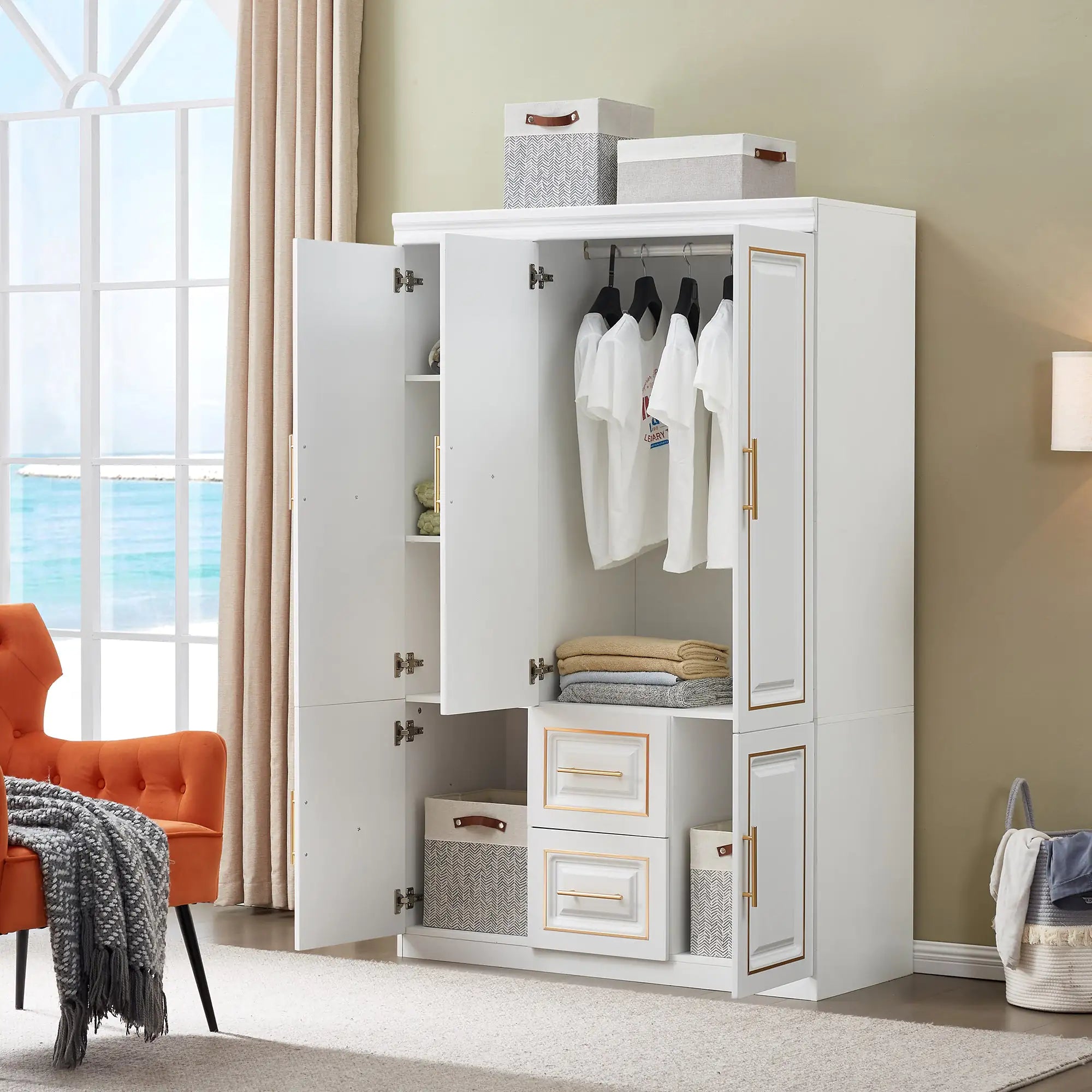 VersaWardrobe 3-Door Storage Closet