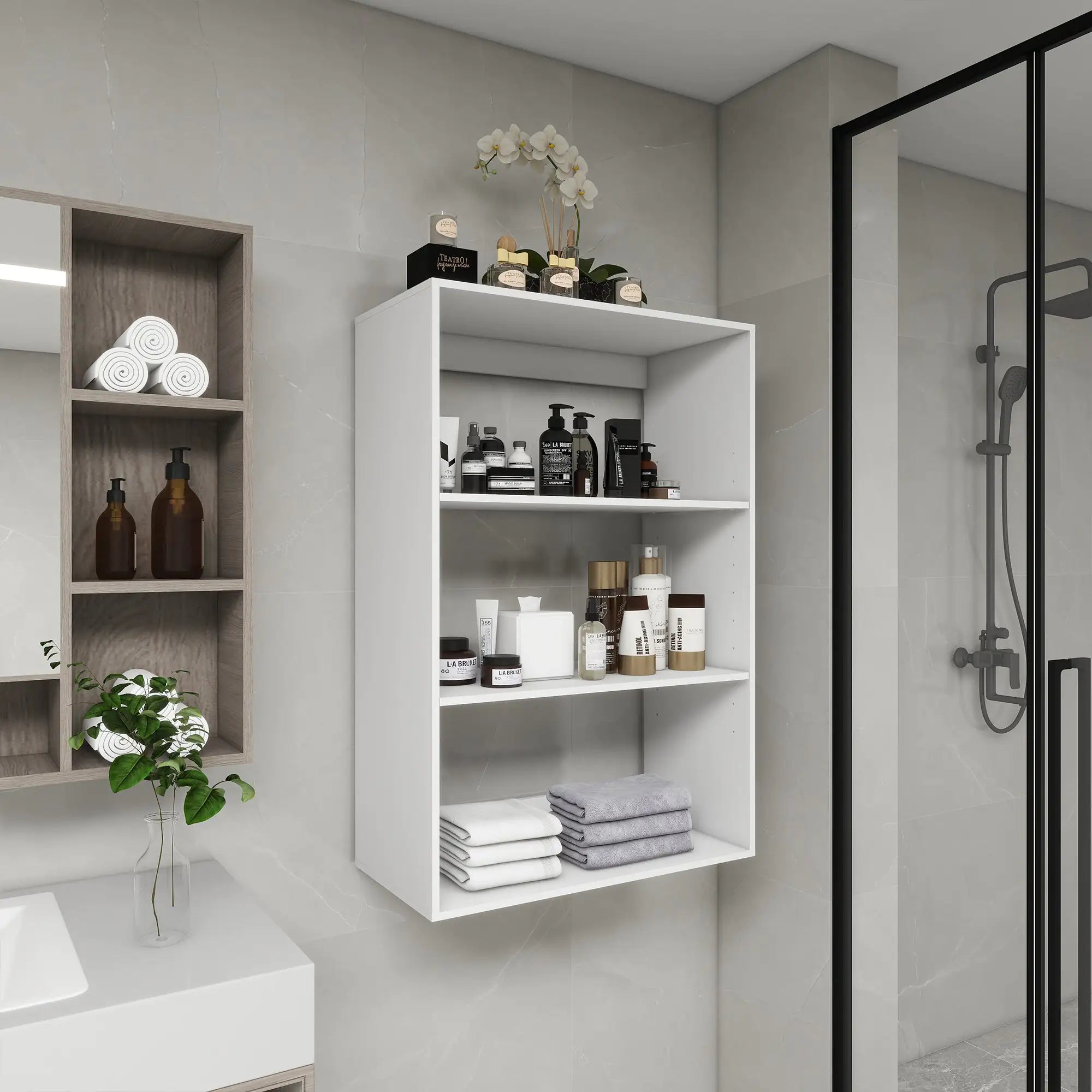 SleekWalk White Wood Closet System 31.49''W