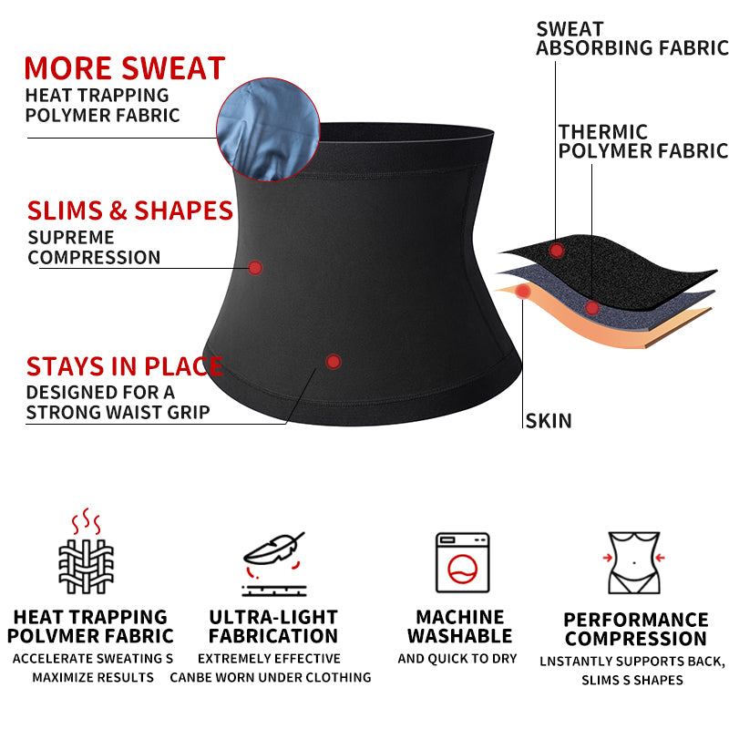 Men's Slim-Waist Sauna Trainer Belt
