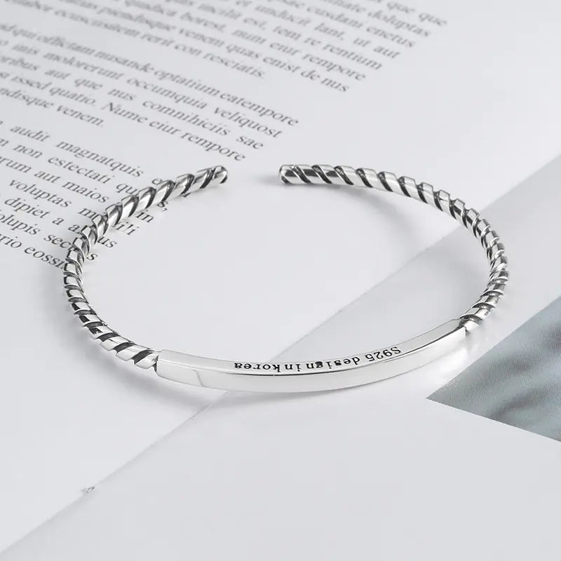 Versatile Vintage Thai Silver Fashion Bracelet
