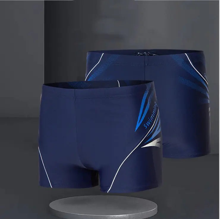 Men's Loose Elastic Swim Trunks
