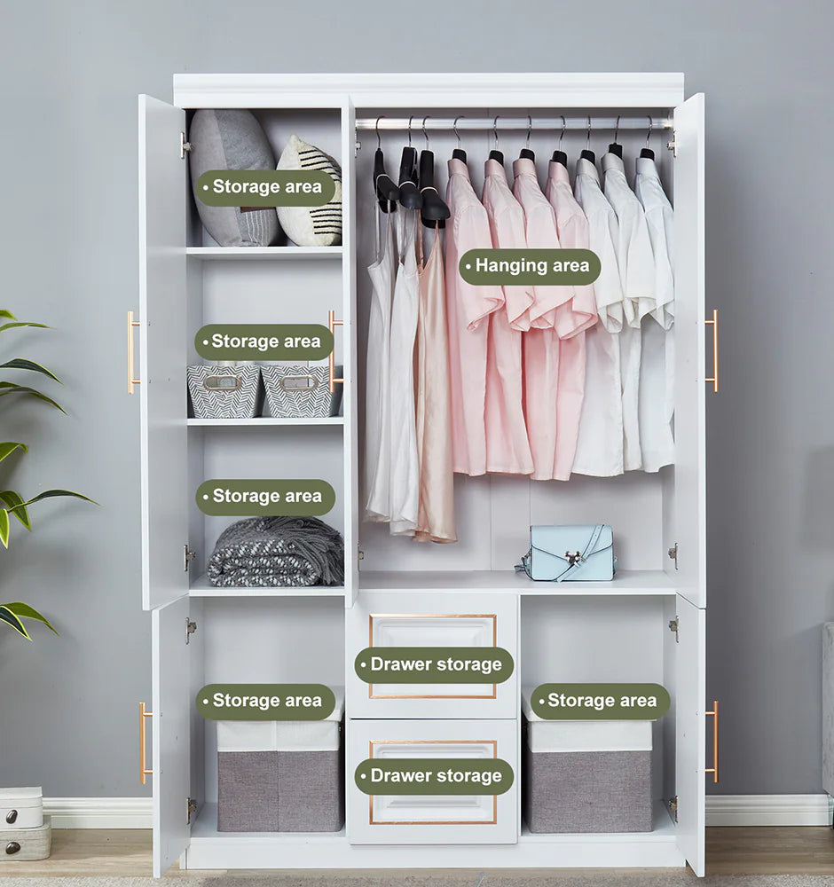 VersaWardrobe 3-Door Storage Closet