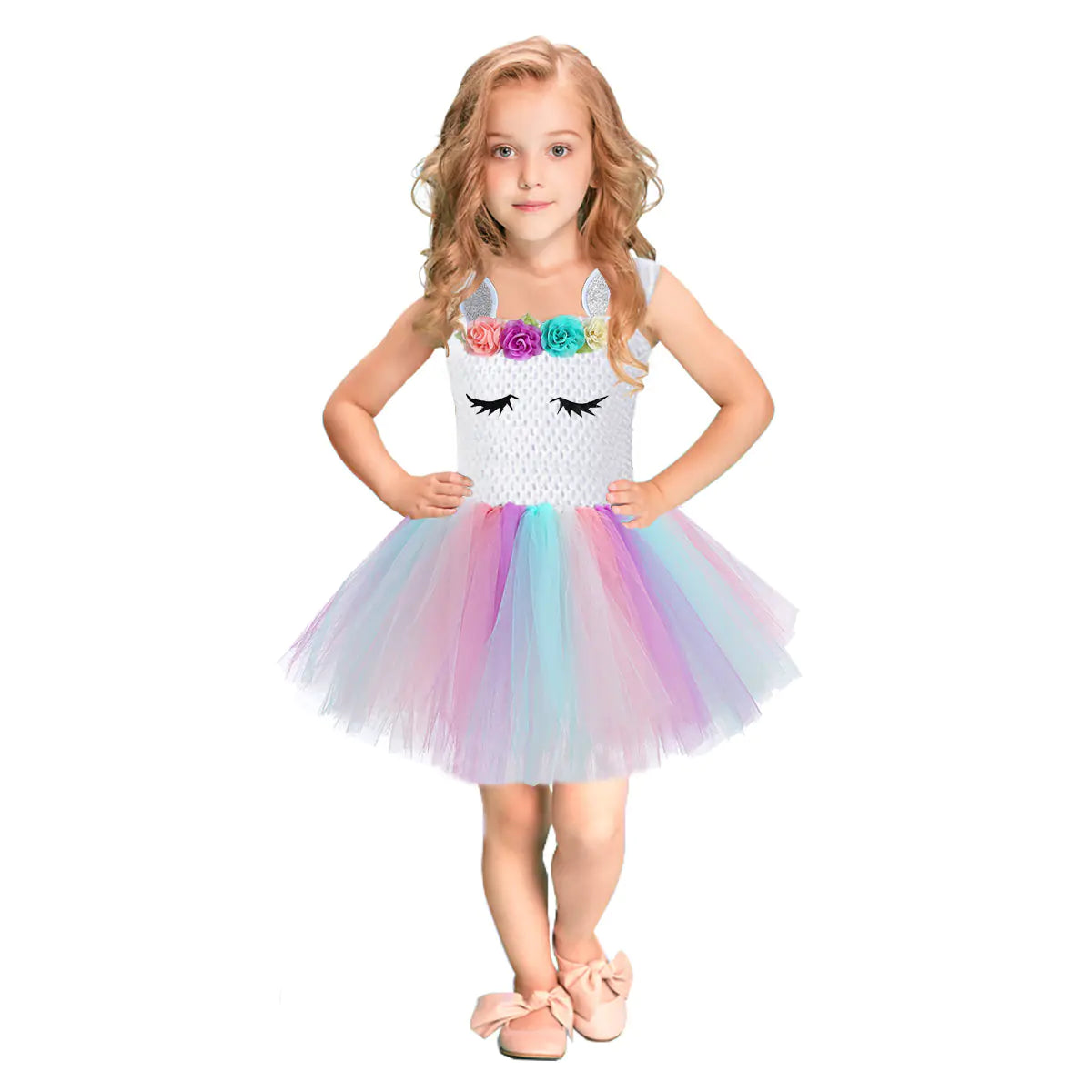 Unicorn Princess Dress for Girls - Party and Performance