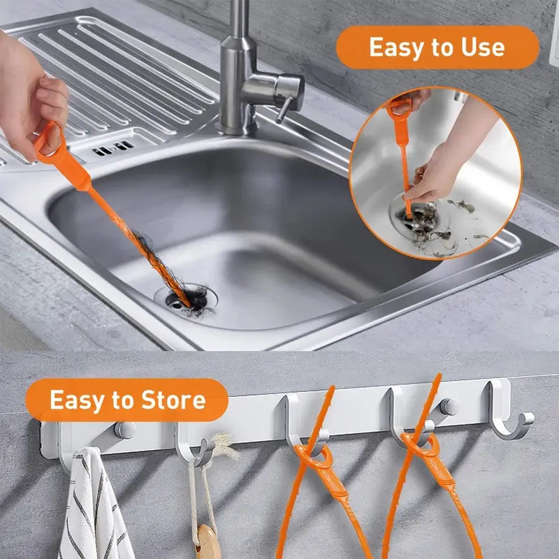 20-Inch Hair and Debris Drain Cleaner - 6 Piece Kit
