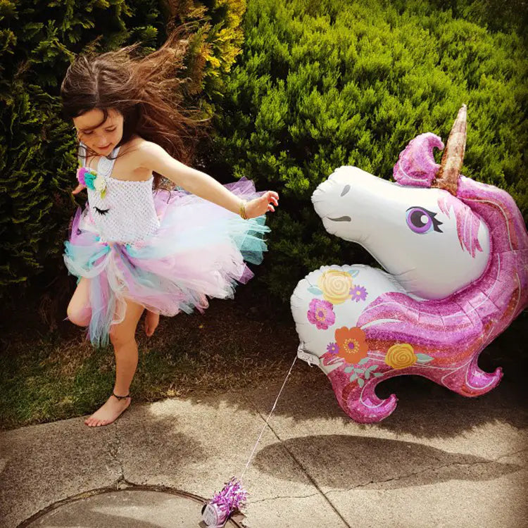 Unicorn Princess Dress for Girls - Party and Performance