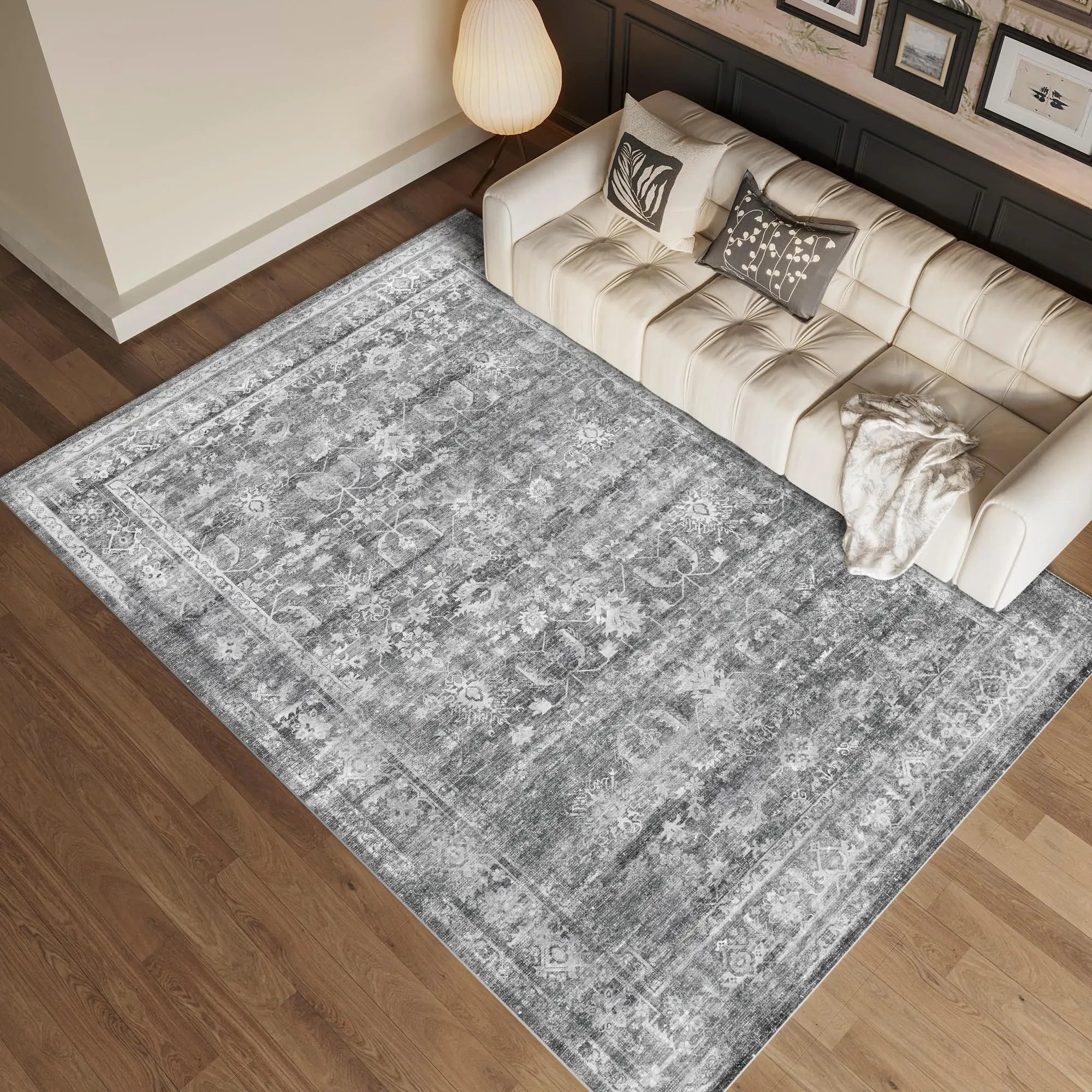 AURELIA Soft Vintage Boho Area Rug 5x7