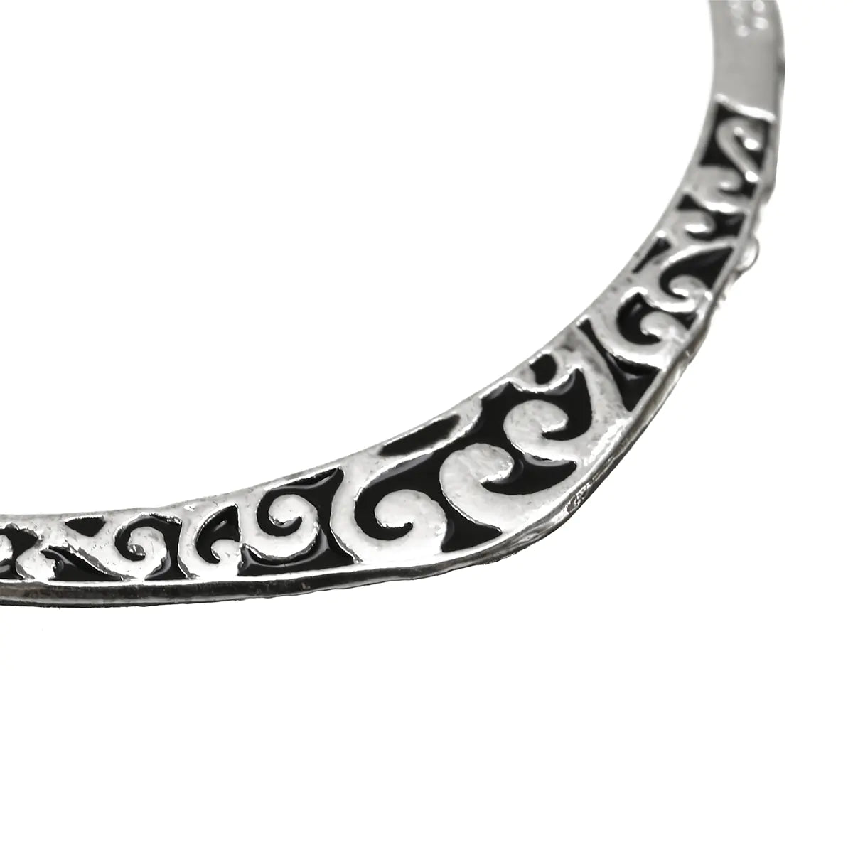 Vintage Floral Design Thai Silver Bracelet (Elegant)