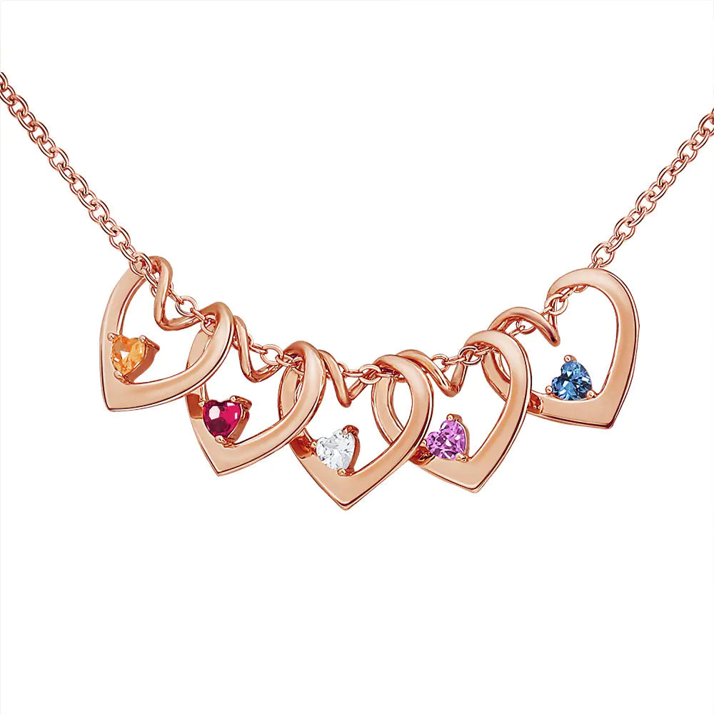 Elegant Steel & Diamond Heart Bracelet