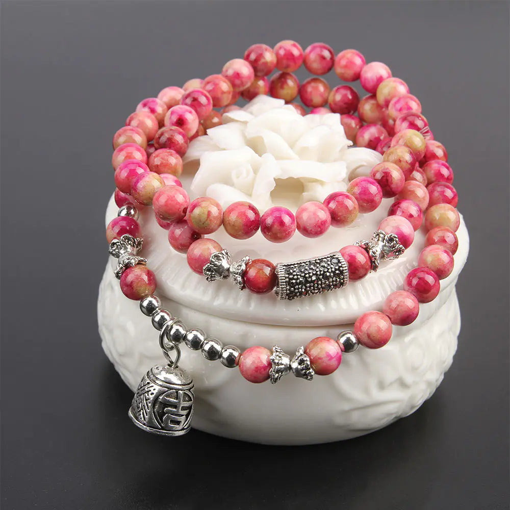 Korean-Inspired Crystal Pixiu Charm Bracelet