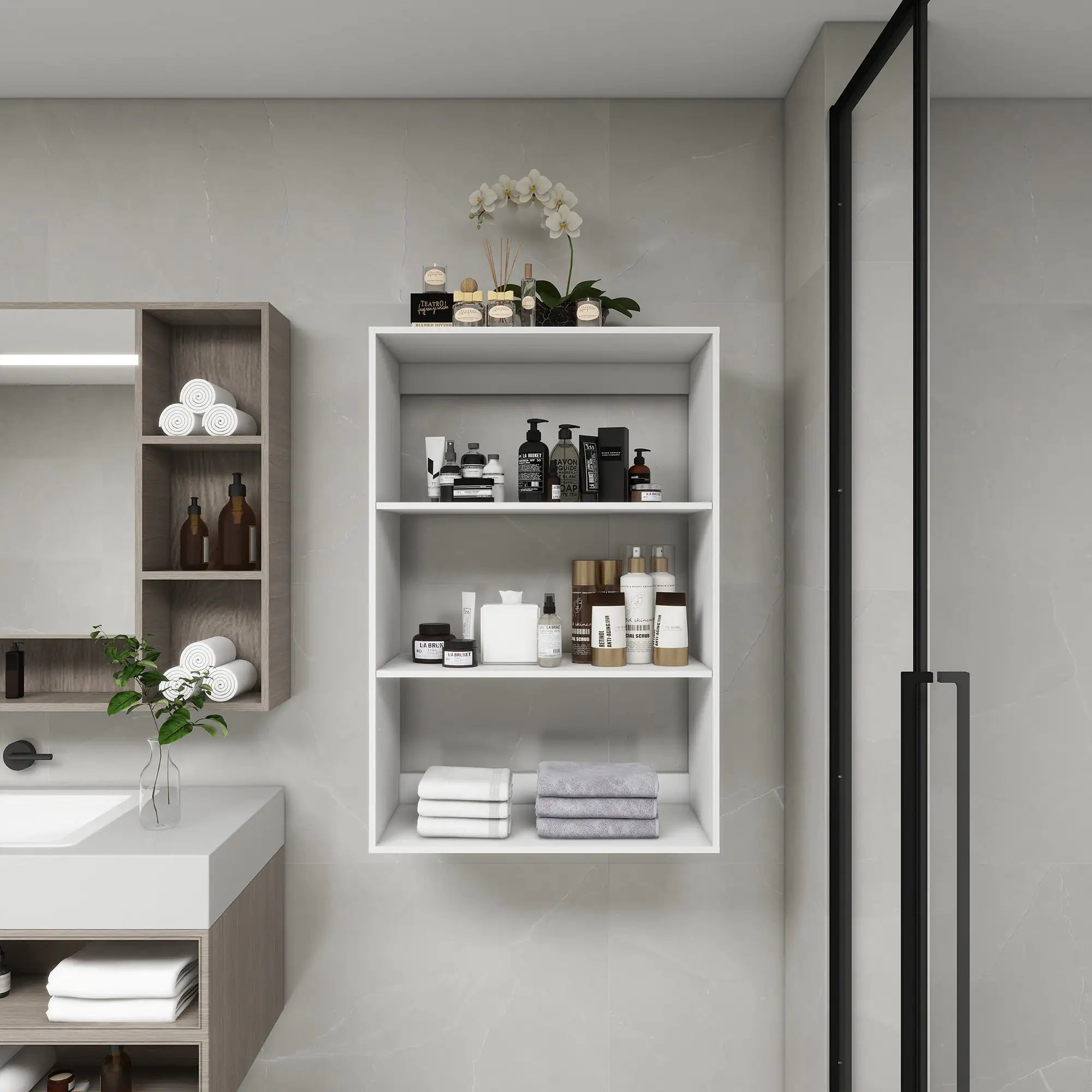SleekWalk White Wood Closet System 31.49''W