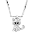 Fashionable Cat Necklace with Rhinestones