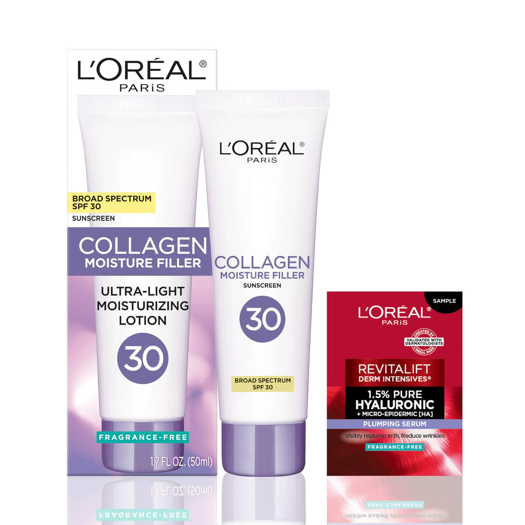 L'Oreal Paris Collagen SPF 30 Hydrating Cream with Free Serum