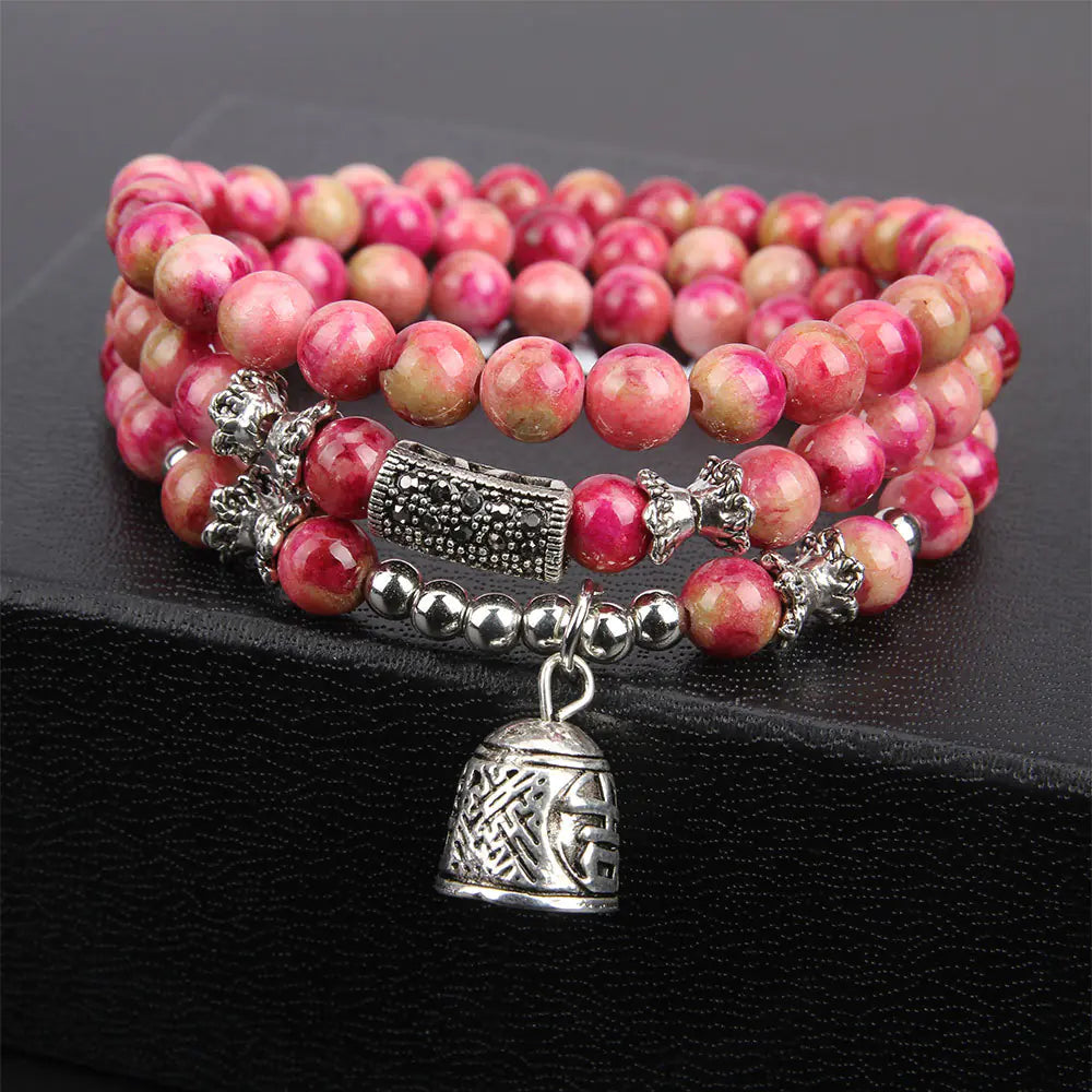 Korean-Inspired Crystal Pixiu Charm Bracelet