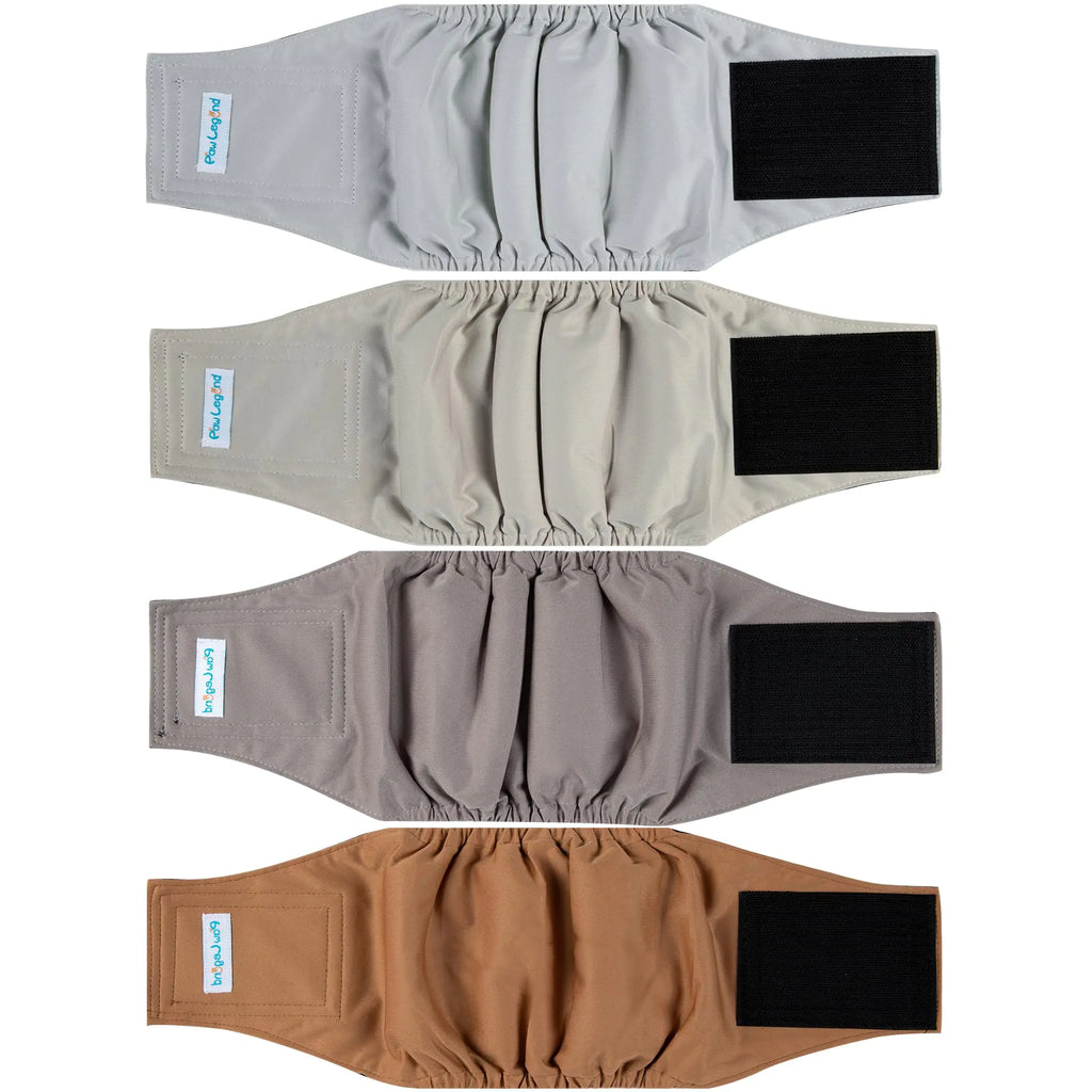Paw Legend Reusable Male Dog Diapers 4-Pack Small