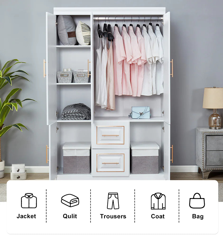 VersaWardrobe 3-Door Storage Closet