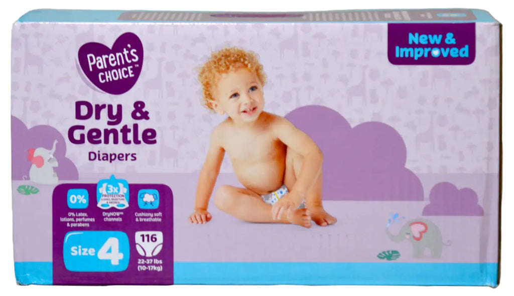 Parent’s Pick Dry Comfort Diapers - Size 4, 116 Ct