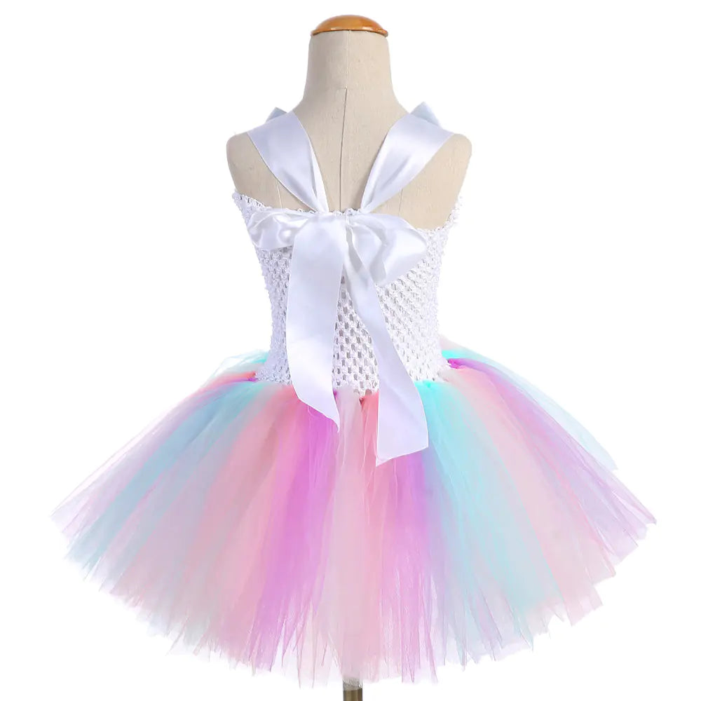 Unicorn Princess Dress for Girls - Party and Performance