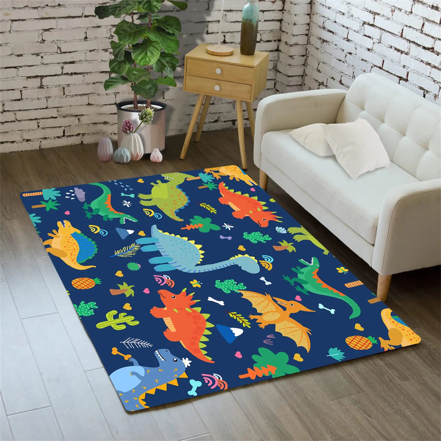 Dino Delight Area Rug for Kids